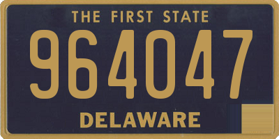 DE license plate 964047