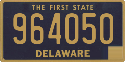 DE license plate 964050