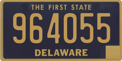 DE license plate 964055