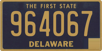 DE license plate 964067