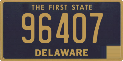 DE license plate 96407