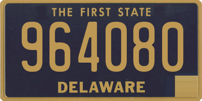 DE license plate 964080