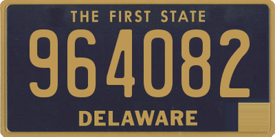 DE license plate 964082