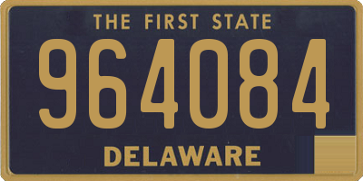 DE license plate 964084