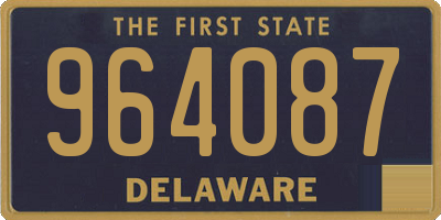 DE license plate 964087