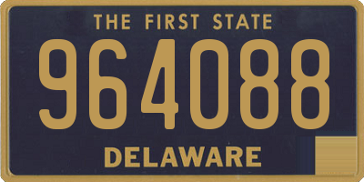 DE license plate 964088