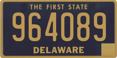 DE license plate 964089