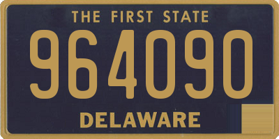 DE license plate 964090