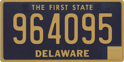 DE license plate 964095