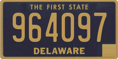 DE license plate 964097