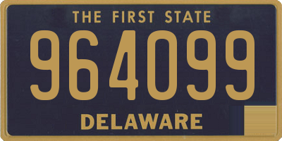 DE license plate 964099