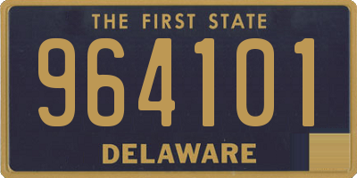 DE license plate 964101