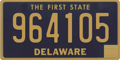 DE license plate 964105