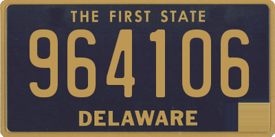 DE license plate 964106