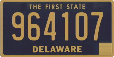 DE license plate 964107