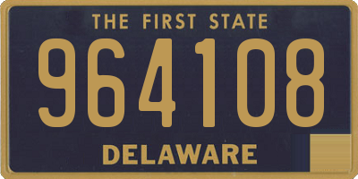 DE license plate 964108