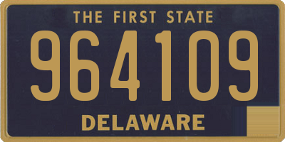 DE license plate 964109