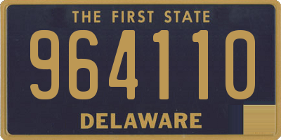 DE license plate 964110