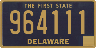 DE license plate 964111