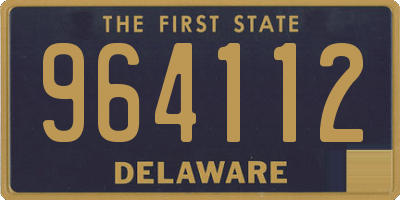 DE license plate 964112