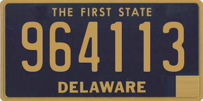 DE license plate 964113