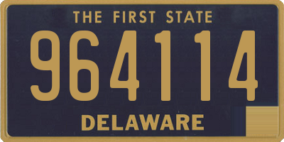 DE license plate 964114