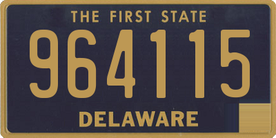 DE license plate 964115