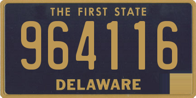 DE license plate 964116