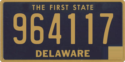 DE license plate 964117