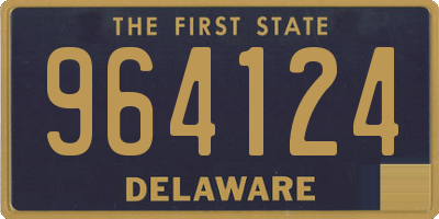 DE license plate 964124