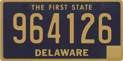 DE license plate 964126