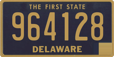 DE license plate 964128