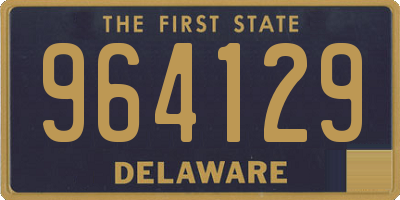 DE license plate 964129