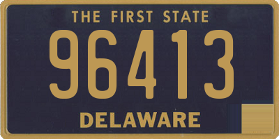 DE license plate 96413