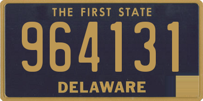 DE license plate 964131