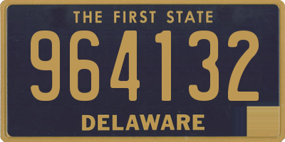 DE license plate 964132