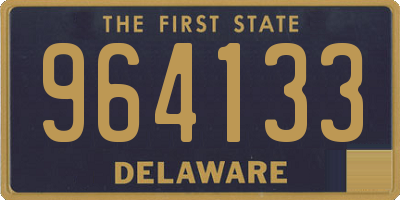 DE license plate 964133