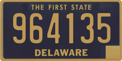 DE license plate 964135