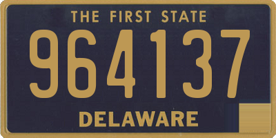 DE license plate 964137