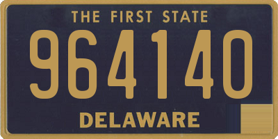 DE license plate 964140