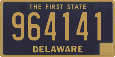 DE license plate 964141