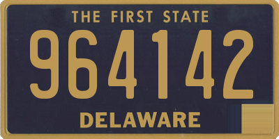 DE license plate 964142