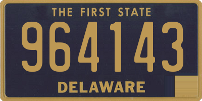 DE license plate 964143