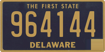 DE license plate 964144