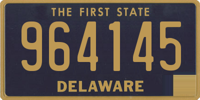 DE license plate 964145