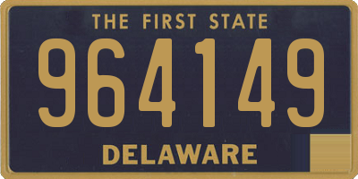 DE license plate 964149