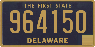 DE license plate 964150