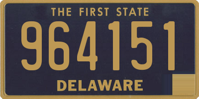 DE license plate 964151