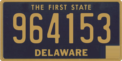 DE license plate 964153