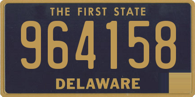 DE license plate 964158